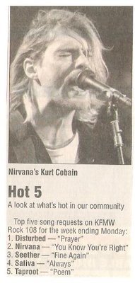 Nirvana / Hot 5 - A Look at What's Hot in Our Community / 2002