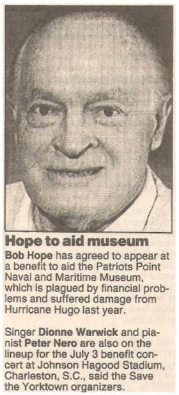 Hope, Bob / Hope to Aid Museum / 1990