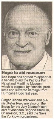 Hope, Bob / Hope to Aid Museum / 1990