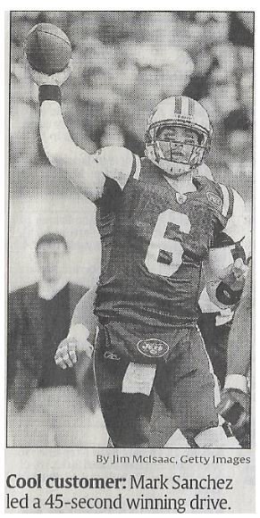 Sanchez, Mark / Cool Customer / New York Jets / 2010