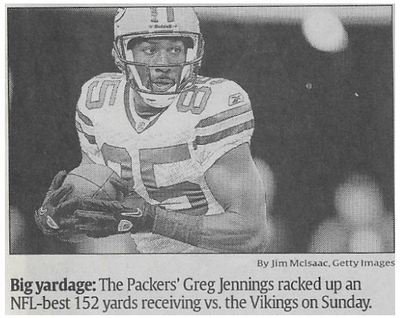 Jennings, Greg / Big Yardage / Green Bay Packers / 2010
