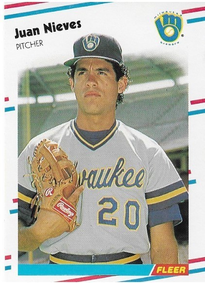 Nieves, Juan / 1988 Milwaukee Brewers | Fleer #170