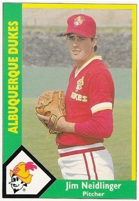 Neidlinger, Jim / 1990 Albuquerque Dukes | CMC #412 | Pacific Coast League