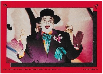 Batman / The Joker | Topps #15 | 1989 | Jack Nicholson