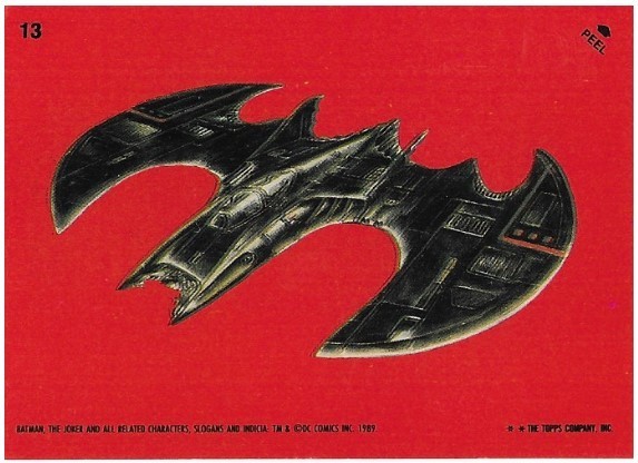 Batman / The Batwing - Angle View | Topps #13 | 1989