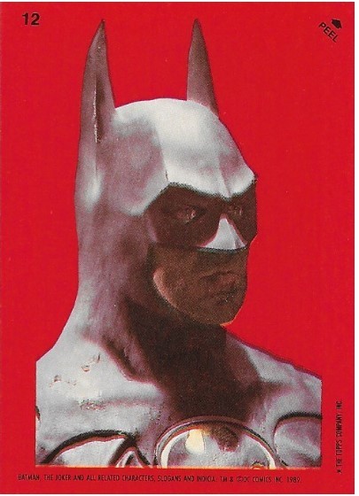 Batman / Batman Statue | Topps #12 | 1989 | Michael Keaton
