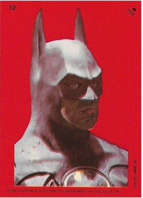Batman / Batman Statue | Topps #12 | 1989 | Michael Keaton