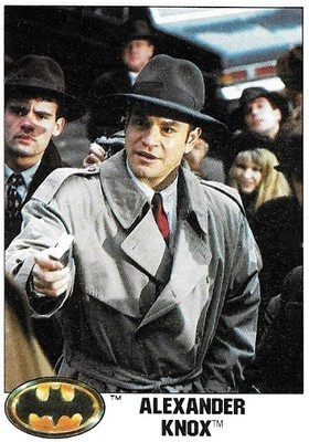 Batman / Alexander Knox | Topps #7 | 1989 | Robert Wuhl