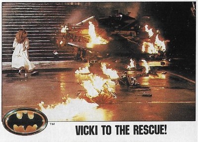 Batman / Vicki to the Rescue! | Topps #110 | 1989 | Kim Basinger