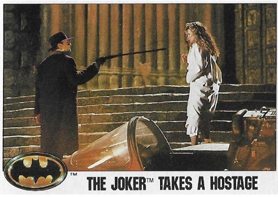 Batman / The Joker Takes a Hostage | Topps #111 | 1989 | Kim Basinger, Jack Nicholson