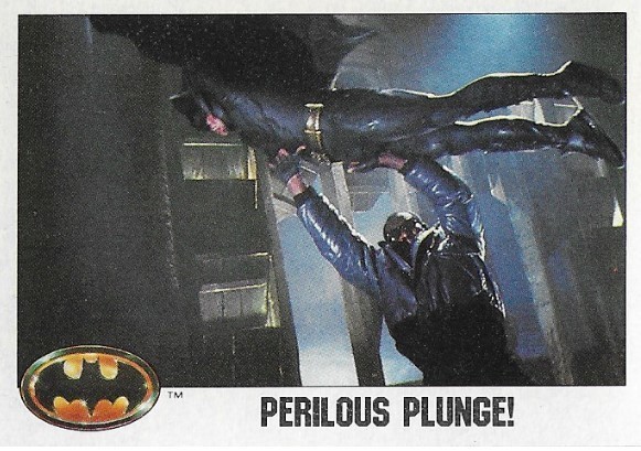 Batman / Perilous Plunge! | Topps #119 | 1989 | Michael Keaton
