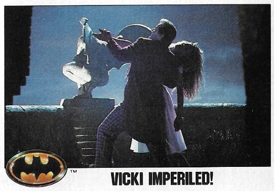Batman / Vicki Imperiled! | Topps #125 | 1989 | Jack Nicholson, Kim Basinger