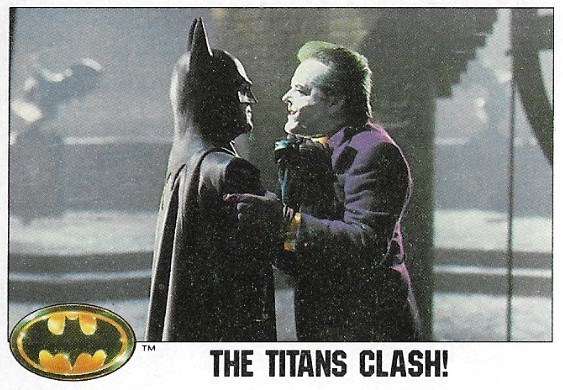 Batman / The Titans Clash! | Topps #126 | 1989 | Michael Keaton, Jack Nicholson