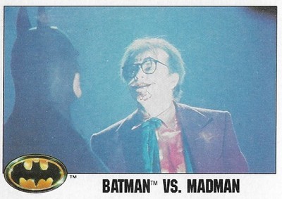 Batman / Batman vs. Madman | Topps #127 | 1989 | Michael Keaton, Jack Nicholson