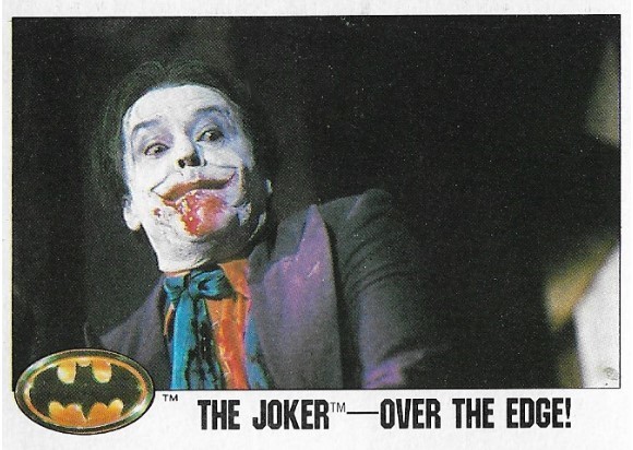 Batman / The Joker - Over the Edge! | Topps #129 | 1989 | Jack Nicholson