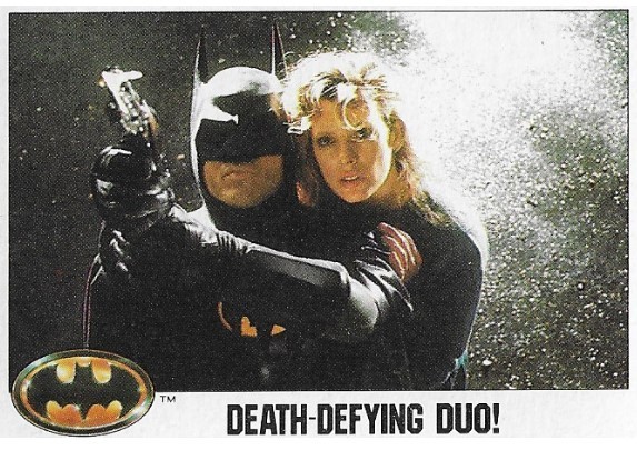Batman / Death-Defying Duo! | Topps #83 | 1989 | Michael Keaton, Kim Basinger