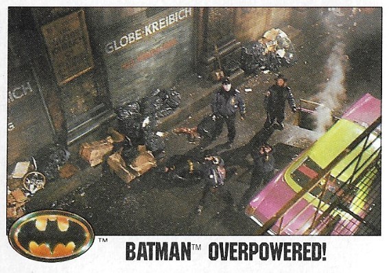Batman / Batman Overpowered! | Topps #85 | 1989 | Michael Keaton