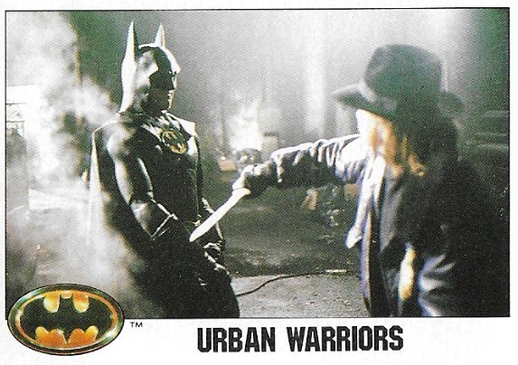 Batman / Urban Warriors | Topps #87 | 1989 | Michael Keaton, Tracey Walter