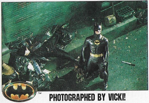 Batman / Photographed By Vicki! | Topps #89 | 1989 | Michael Keaton