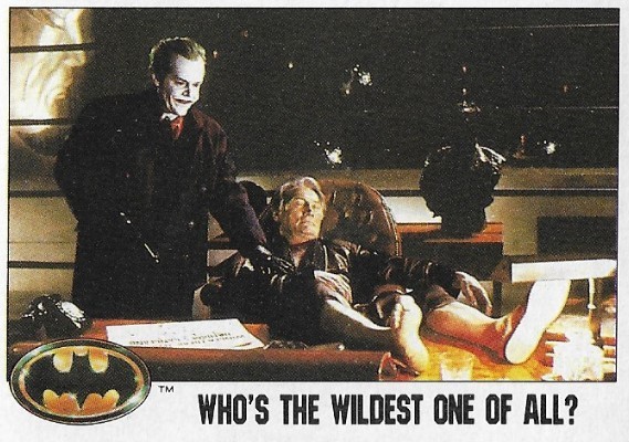 Batman / Who's the Wildest One of All? | Topps #59 | 1989 | Jack Nicholson + Jack Palance
