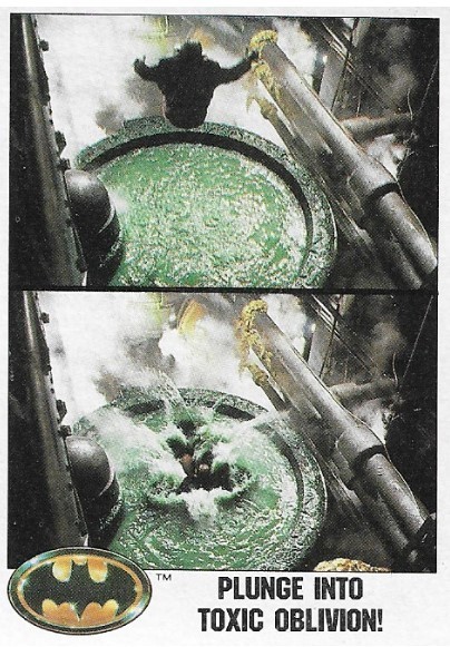 Batman / Plunge Into Toxic Oblivion! | Topps #35 | 1989 | Jack Nicholson