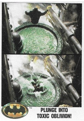 Batman / Plunge Into Toxic Oblivion! | Topps #35 | 1989 | Jack Nicholson