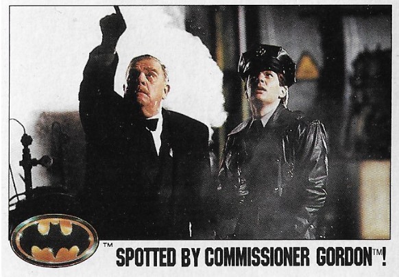 Batman / Spotted By Commissioner Gordon! | Topps #37 | 1989 | Pat Hingle