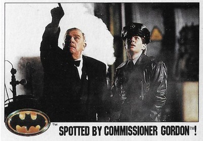 Batman / Spotted By Commissioner Gordon! | Topps #37 | 1989 | Pat Hingle
