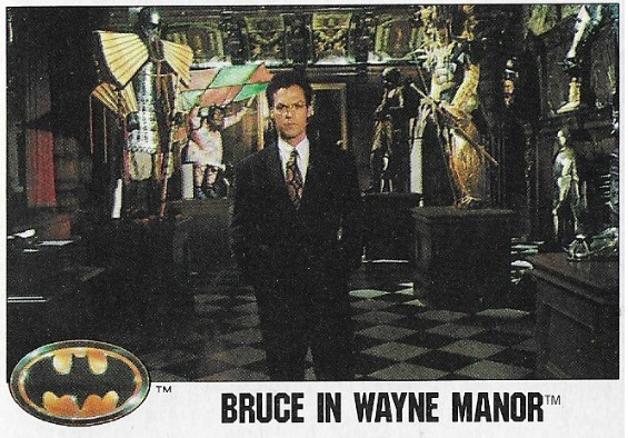 Batman / Bruce in Wayne Manor | Topps #23 | 1989 | Michael Keaton