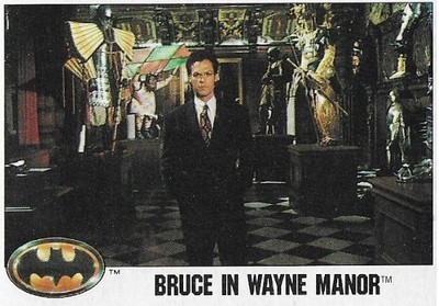 Batman / Bruce in Wayne Manor | Topps #23 | 1989 | Michael Keaton