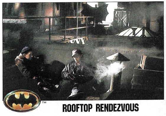 Batman / Rooftop Rendezvous | Topps #15 | 1989 | Christopher Fairbank + George Roth