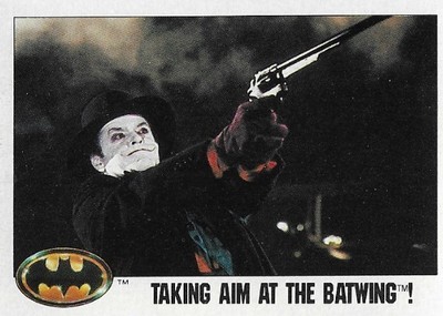 Batman / Taking Aim at the Batwing! | Topps #107 | 1989 | Jack Nicholson