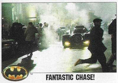 Batman / Fantastic Chase! | Topps #78 | 1989 / Batmobile