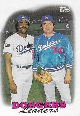Valenzeula, Fernando / 1988 Los Angeles Dodgers / Topps #489 / with Pedro Guerrero