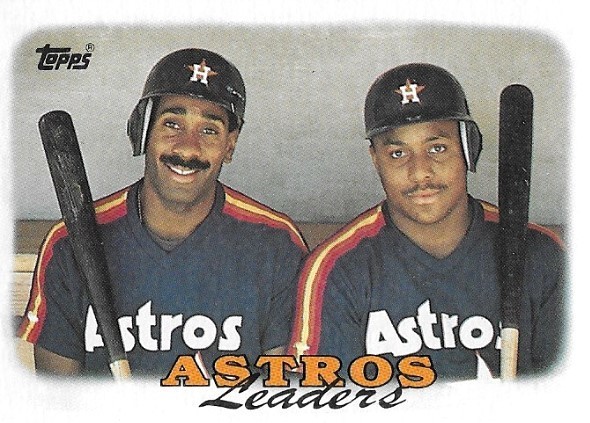 Hatcher, Billy / 1988 Houston Astros | Topps #291 | With Kevin Bass