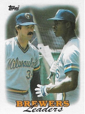 Braggs, Glenn / 1988 Milwaukee Brewers / Topps #639 / with Tony Muser