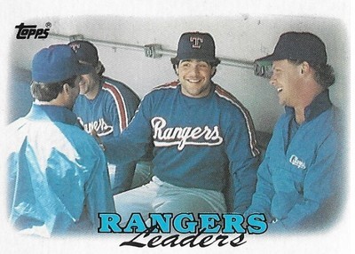 Incaviglia, Pete / 1988 Texas Rangers / Topps #201 / with Steve Buechele