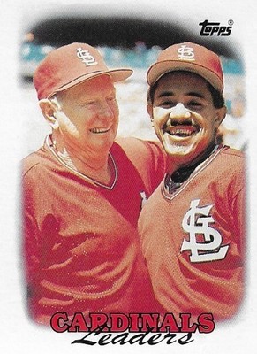 Schoendienst, Red / 1988 St. Louis Cardinals / Topps #351 | with Tony Pena