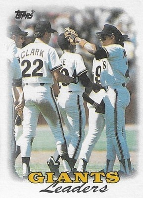 Clark, Will / 1988 San Francisco Giants / Topps #261 / with Jose Uribe + Candy Maldonado