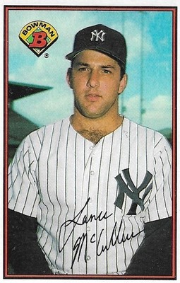 McCullers, Lance / 1989 New York Yankees | Bowman #168