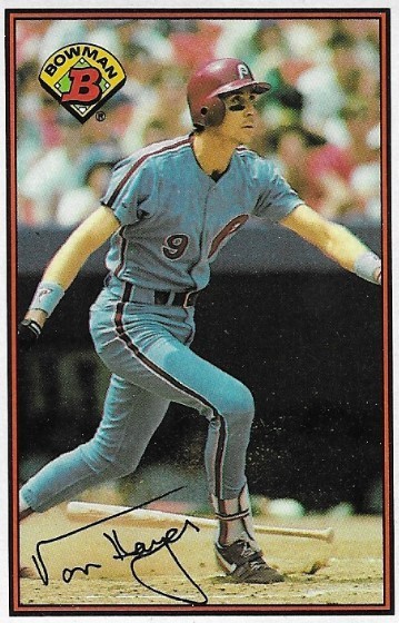Hayes, Von / 1989 Philadelphia Phillies / Bowman #406