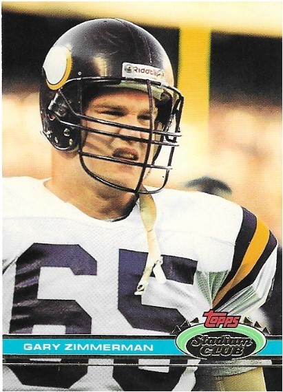 Zimmerman, Gary / 1991 Minnesota Vikings / Stadium Club #66
