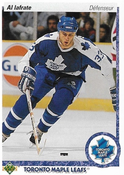Iafrate, Al / 1990-91 Toronto Maple Leafs / Upper Deck #157 - French