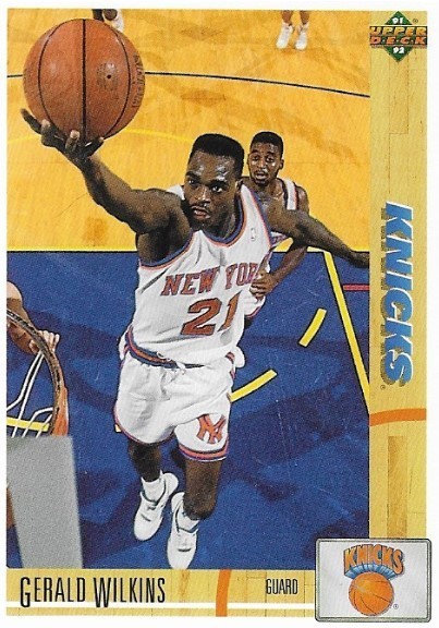 Wilkins, Gerald / 1991-92 New York Knicks / Upper Deck #234