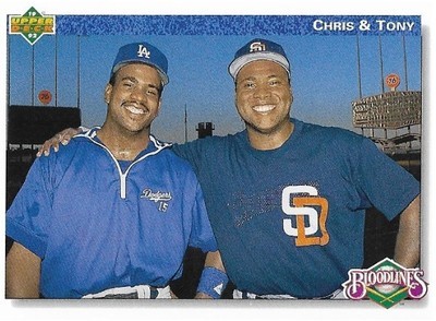 Gwynn, Tony--Chris Gwynn / 1992 San Diego Padres - Los Angeles Dodgers / Upper Deck #83