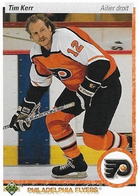 Kerr, Tim / 1990-91 Philadelphia Flyers / Upper Deck #247 - French