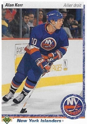 Kerr, Alan / 1990-91 New York Islanders / Upper Deck #388 - French