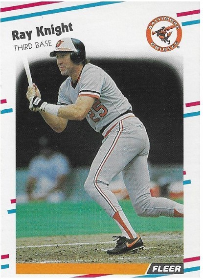 Knight, Ray / 1988 Baltimore Orioles / Fleer #564