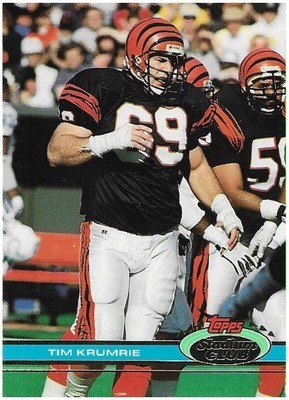 Krumrie, Tim / 1991 Cincinnati Bengals / Stadium Club #482
