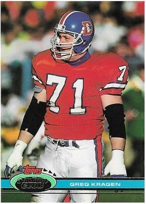 Kragen, Greg / 1991 Denver Broncos / Stadium Club #458